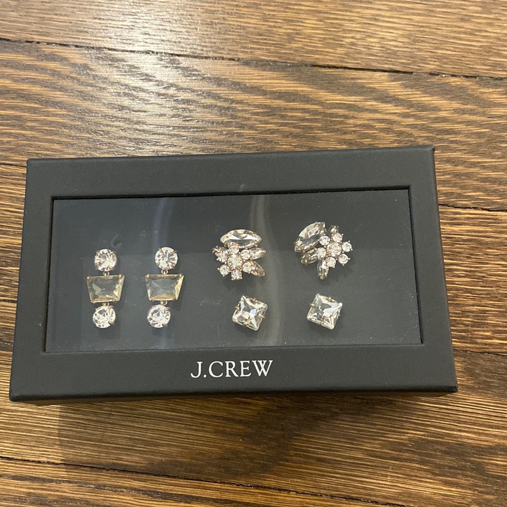 Three Pairs J. Crew Earrings